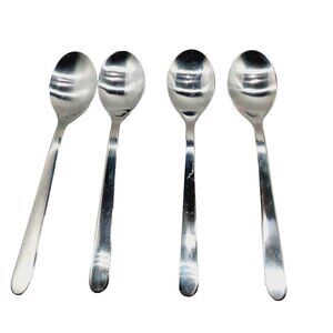 Ikea 224 58 Stainless Flatware Large Spoons 7” Set Of 4